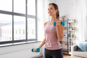 Bicep Curls with Light Weights